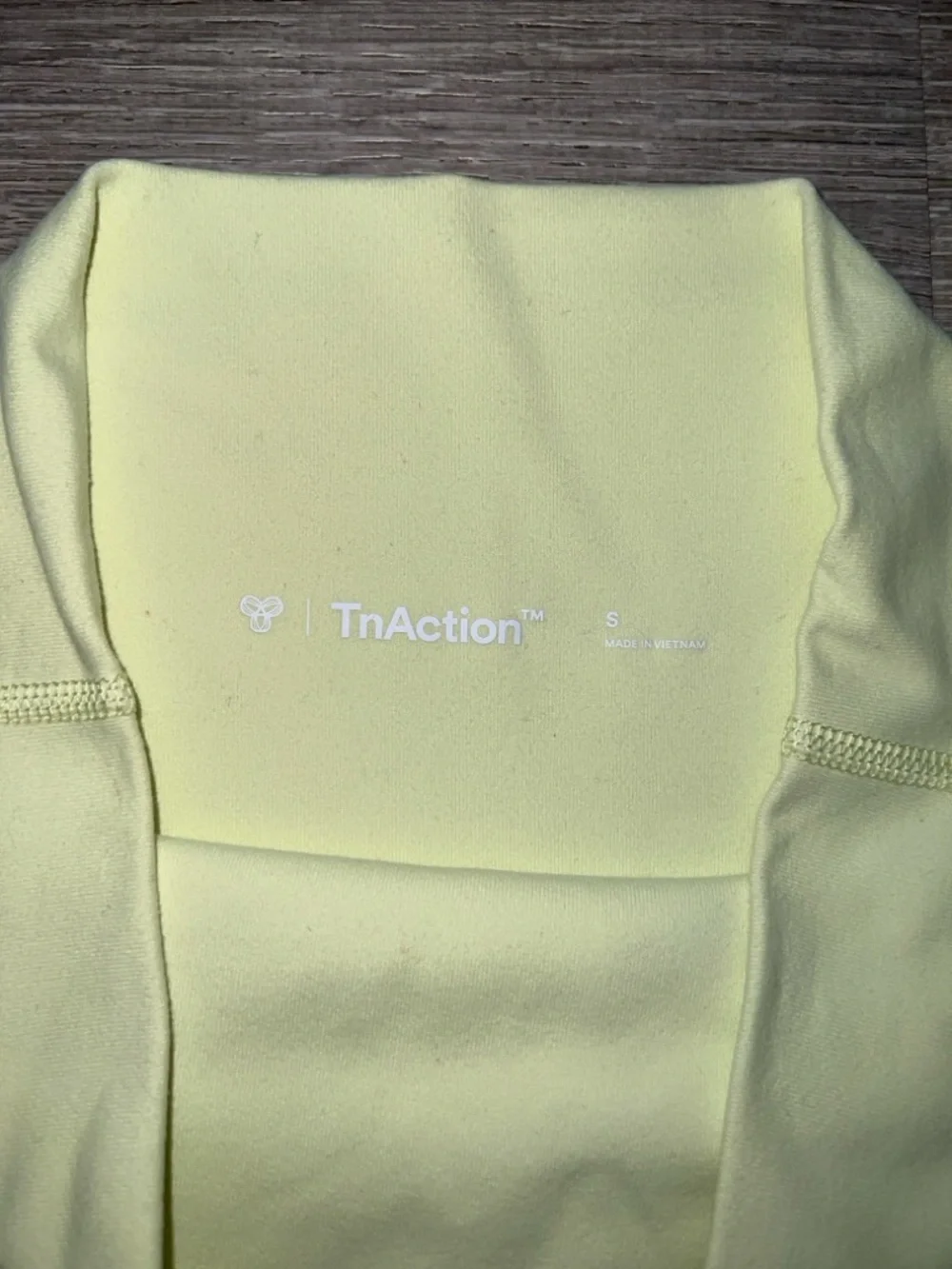 High-Waist Women's TNA Yellow Biker Shorts - Picture 7 of 7
